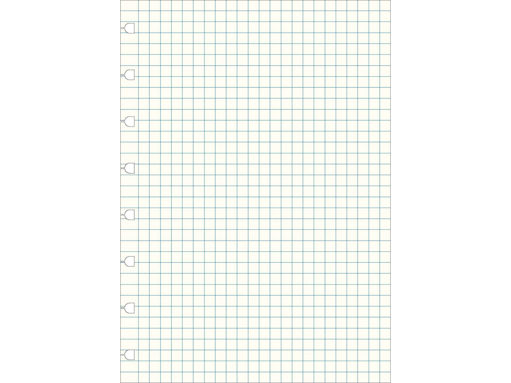 Refil til notesbog Filofax A5 kvadreret 32 blade
( passer i