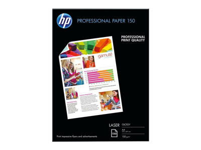 HP papir A4 glossy laser 150 gram 150 ark