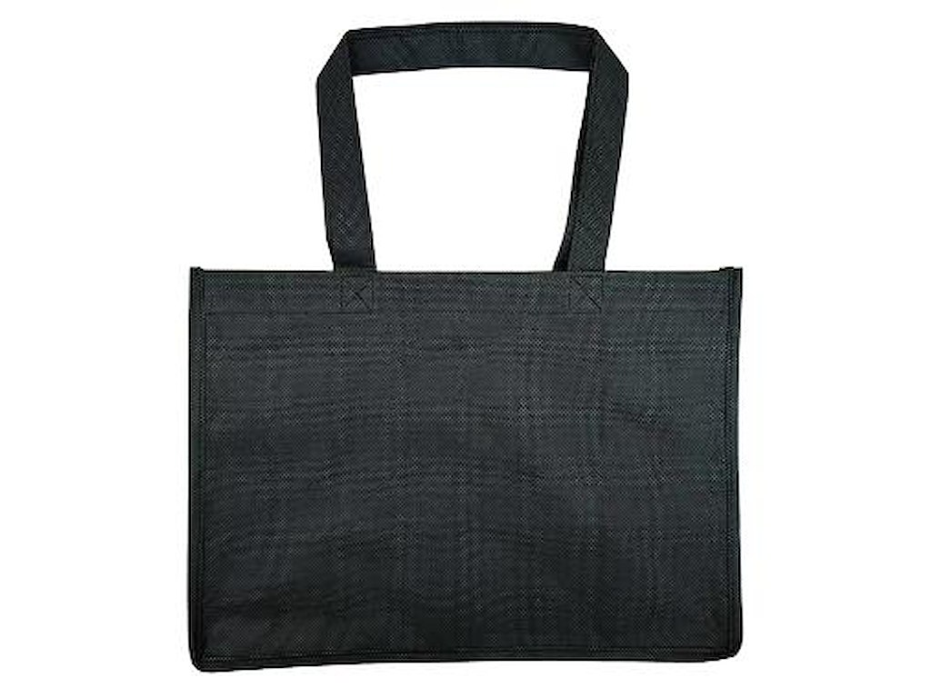 Bærepose | non-woven 100% genbrug | 350/170x245 mm | 17 L | sort | 200 stk