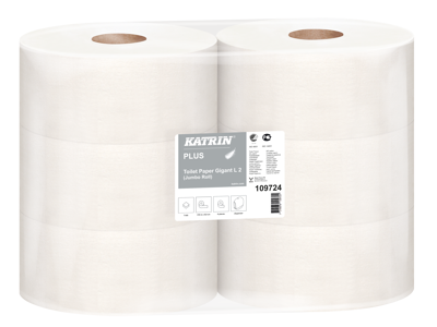 Toiletpapir Katrin Plus Gigant M 2 109724 2-lags 6 rl