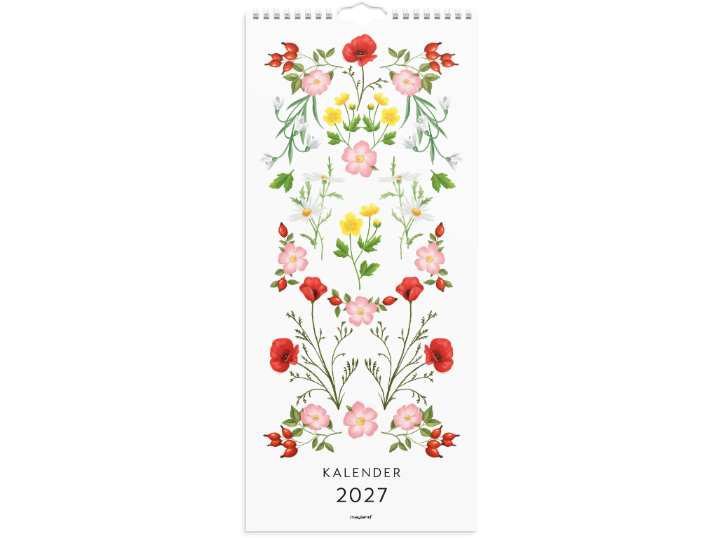 Vægkalender Blomster 2027