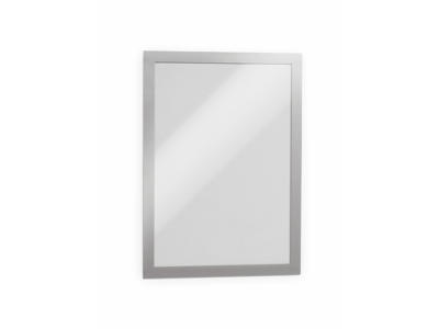 Skilt Duraframe® A4 sølv selvklæbende 2 stk