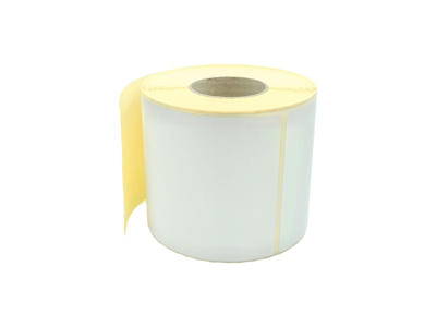 Termoetiket 102x192 mm ø25,4 mm 350 stk med perf.