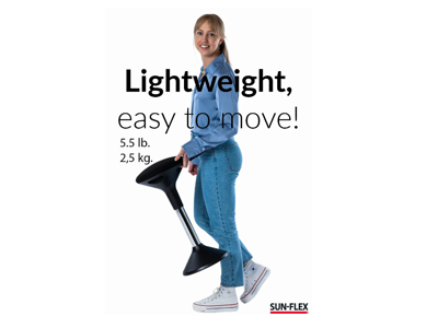 Active stol sort / sort sæde