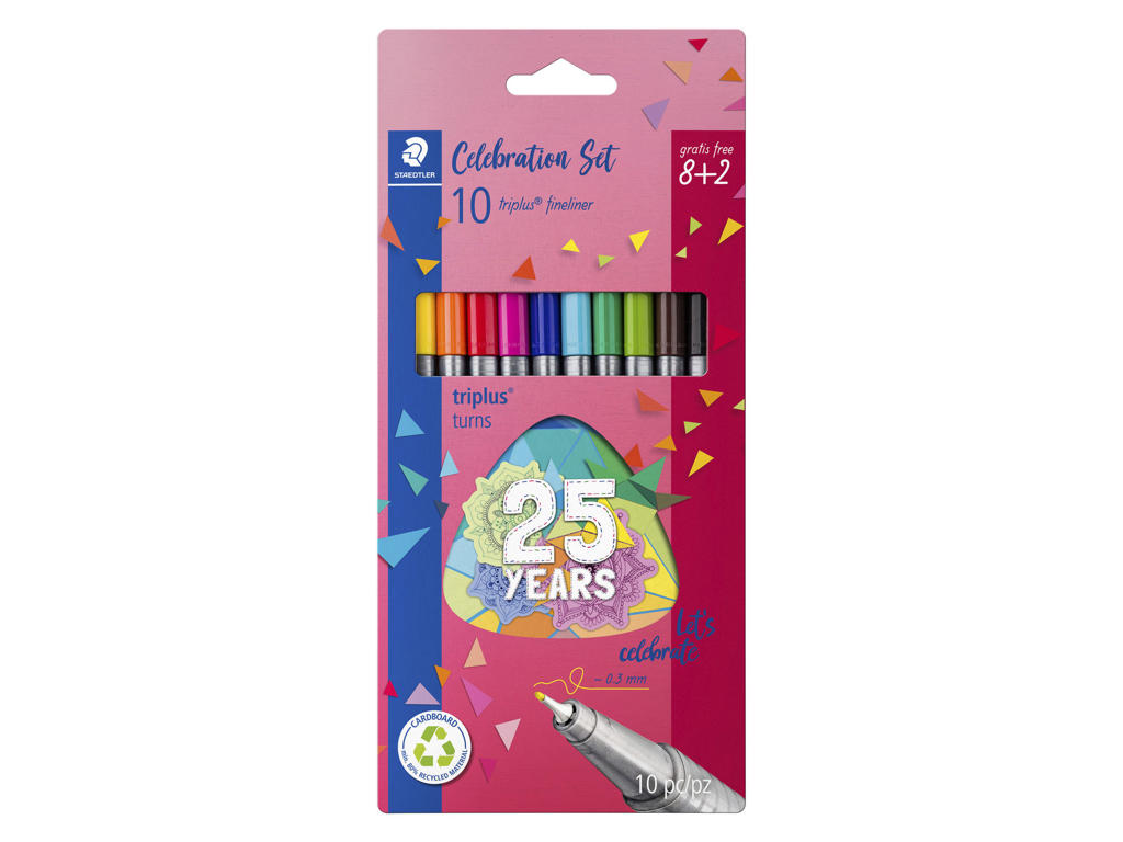 Fineliner Staedtler triplus 334 8+2