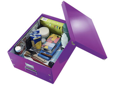 Opbevaringskasse | Leitz | Click&Store | L | lilla