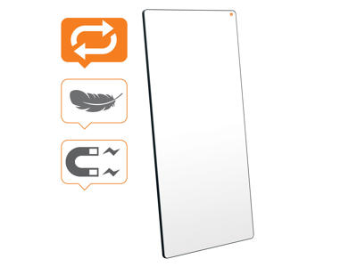 Nobo Move & Meet bærbar whiteboard sort ramme