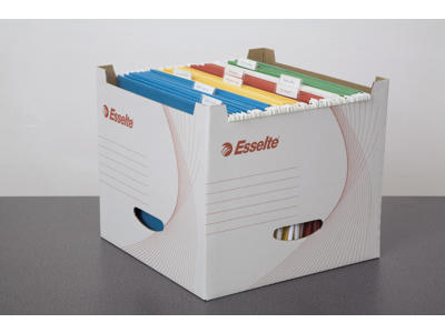 Hængemappekasse Esselte hvid