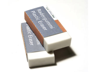 Viskelæder Office hvid pvc-fri