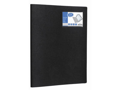 Demomappe A4 med 10 lommer sort Bantex 