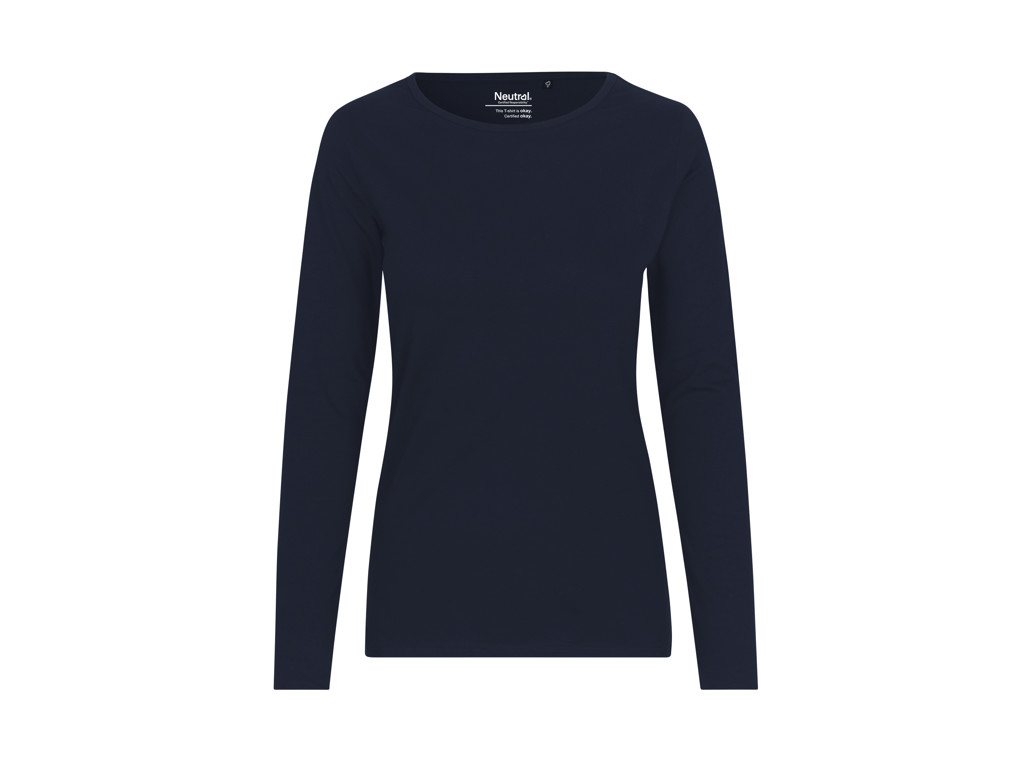 Dame Langærmet T-shirt Neutral O81050 navy 