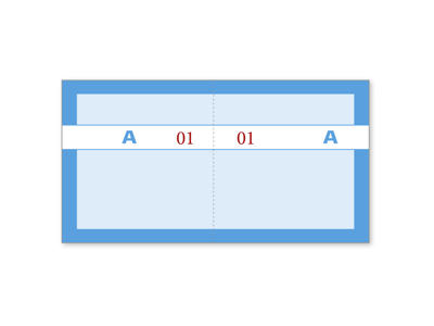 Kuponbog 2 x 5 ass farver 10 stk