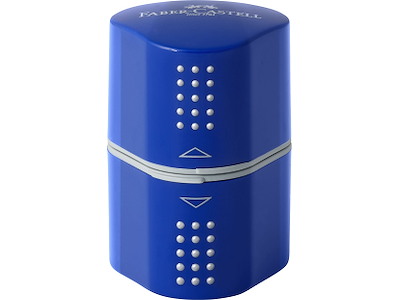 Blyantspidser Faber Castell Grip Trio 2001 rød/blå 