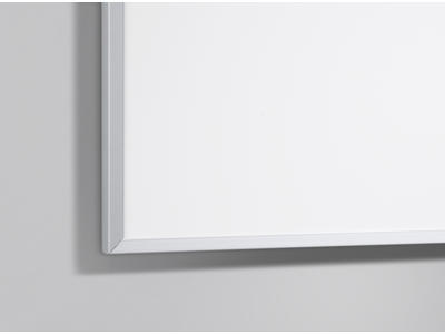 Lintex Whiteboard Boarder, gerede hjørner, aluminiumsramme 2505 x 1205, 