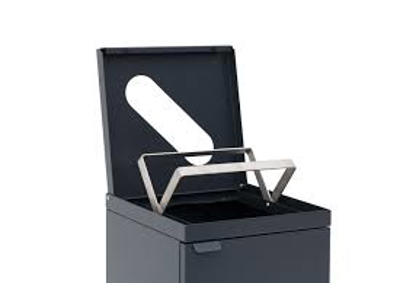 Affaldsbeholder Bica 65L skrå åbning antracit