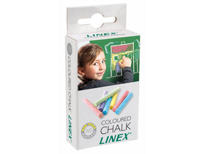 Kridt Linex farvet 10 stk