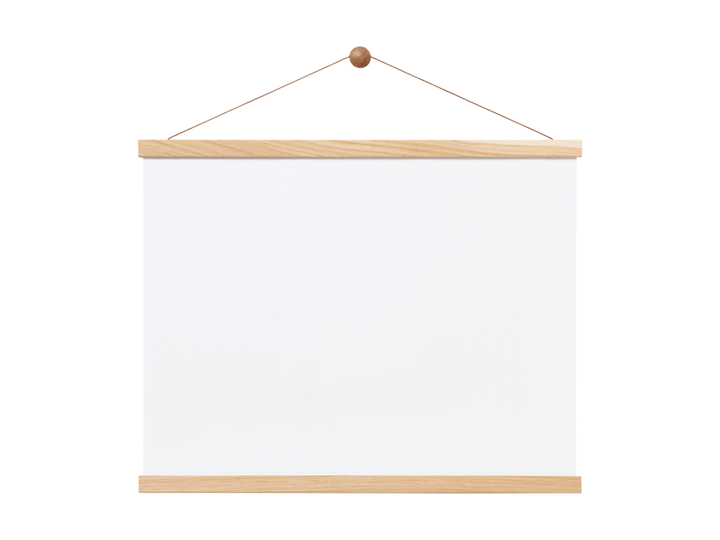 Plakatophæng 51 cm m/magnet egetræ