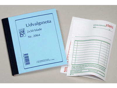 Udvalgsnota GF2064 148x200mm 2x50 blade