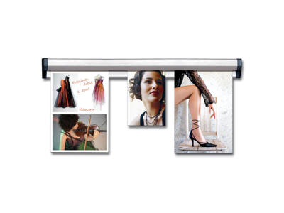 Ophængsskinne TWIN Memo Rail 150 cm