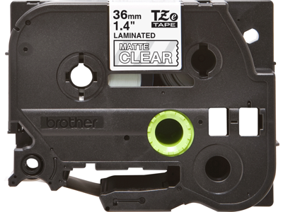 Brother tape TZeM65 36mm sort/mat klar