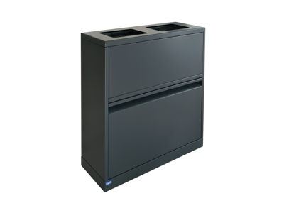 Affaldsbeholder Bica 4-11 fraktioner total 80L sort