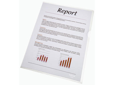 Plastomslag A4 0,105 m/præg 100 stk Esselte