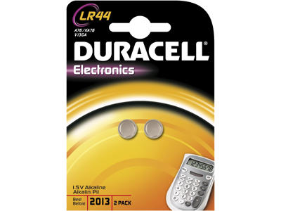 Batteri Duracell LR44 2 stk