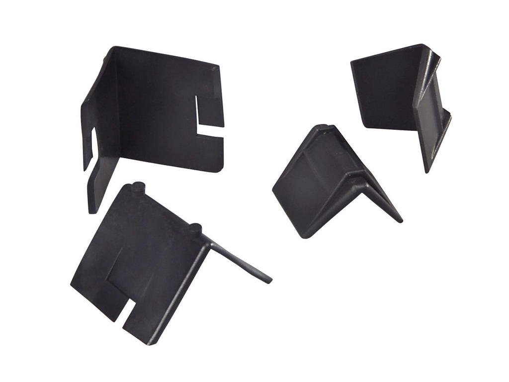 Kantbeskyttere plast 35x24x24 mm sort 2000 stk