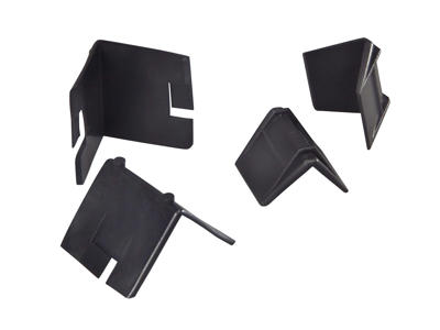 Kantbeskyttere plast 35x24x24 mm sort 2000 stk