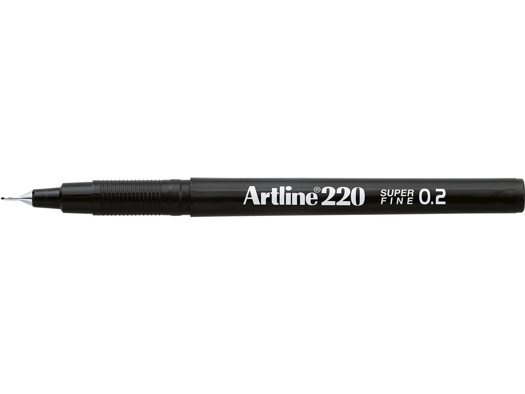 Fineliner Artline EK220 0,2 mm sort