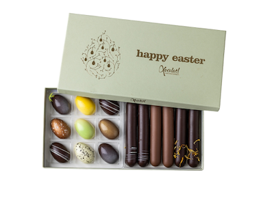 Xocolatl Golden Eggs Art | 9 stk. Marcipanæg 320g.