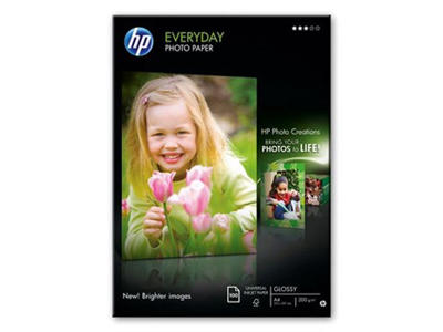 Fotopapir A4 HP Everyday Glossy Photo 200gr 100 ark
