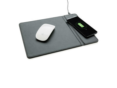 Musemåtte med 5W trådløs opladning, sort