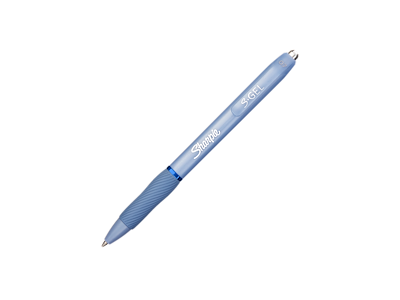 Sharpie S-Gel 0,7 mm blå/sort 4 stk