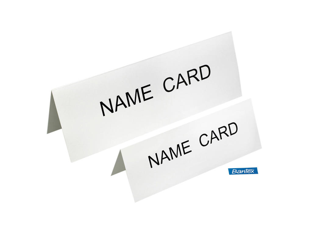 Bordskilt karton 105x300mm 50 stk