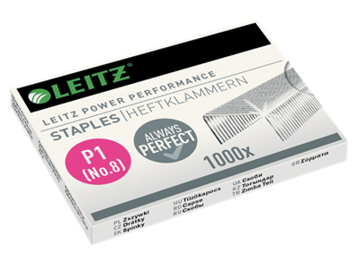 Hæfteklamme nr. 8 Leitz 1000 stk.