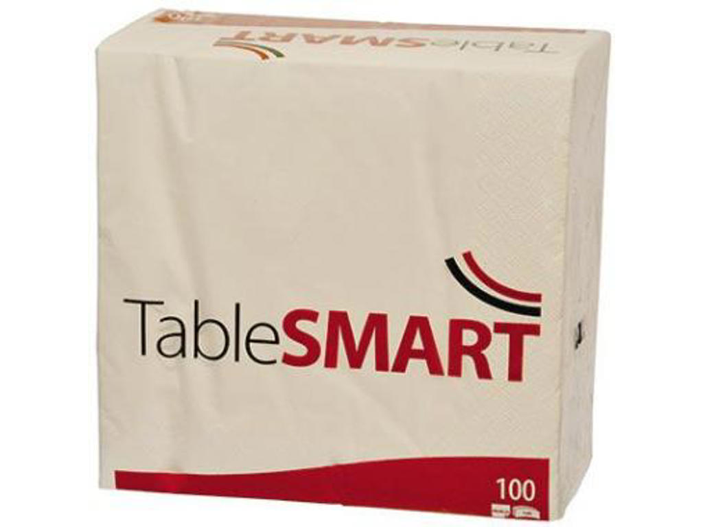 Servietter 40x40 cm 3-lags hvid 100 stk