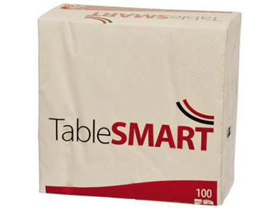 Servietter 40x40 cm 3-lags hvid 100 stk