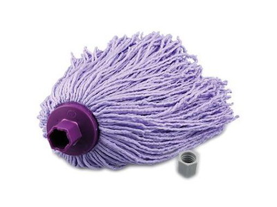 Moppegarn Mery 200gr. sekskantet gevind lilla microfiber