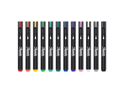 Marker Sharpie Kreative Akryl rund spids 12 ass