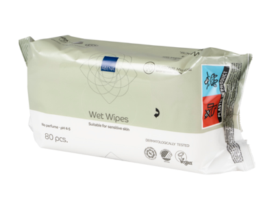 Vådserviet 18x20cm m/blød genluk 80 stk