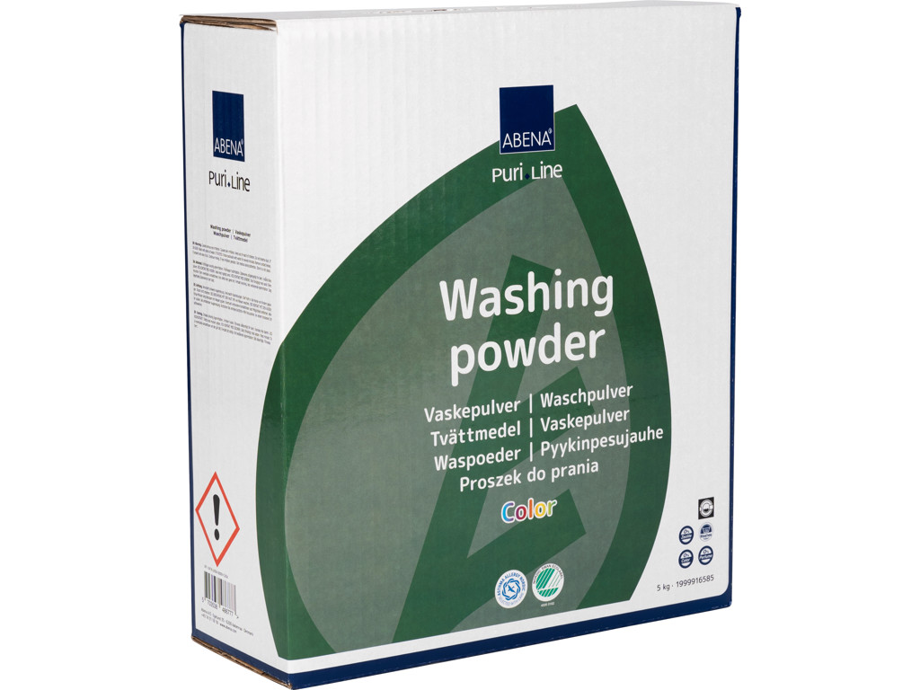 Tøjvask pulver Abena Puri-Line color uden farve og parfume 5 kg