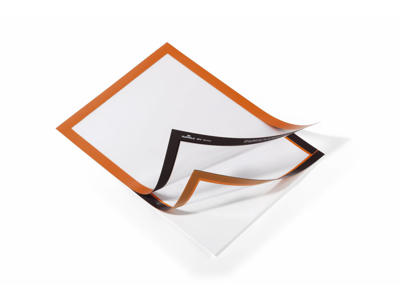 Skilt Duraframe® A4 orange selvklæbende 2stk