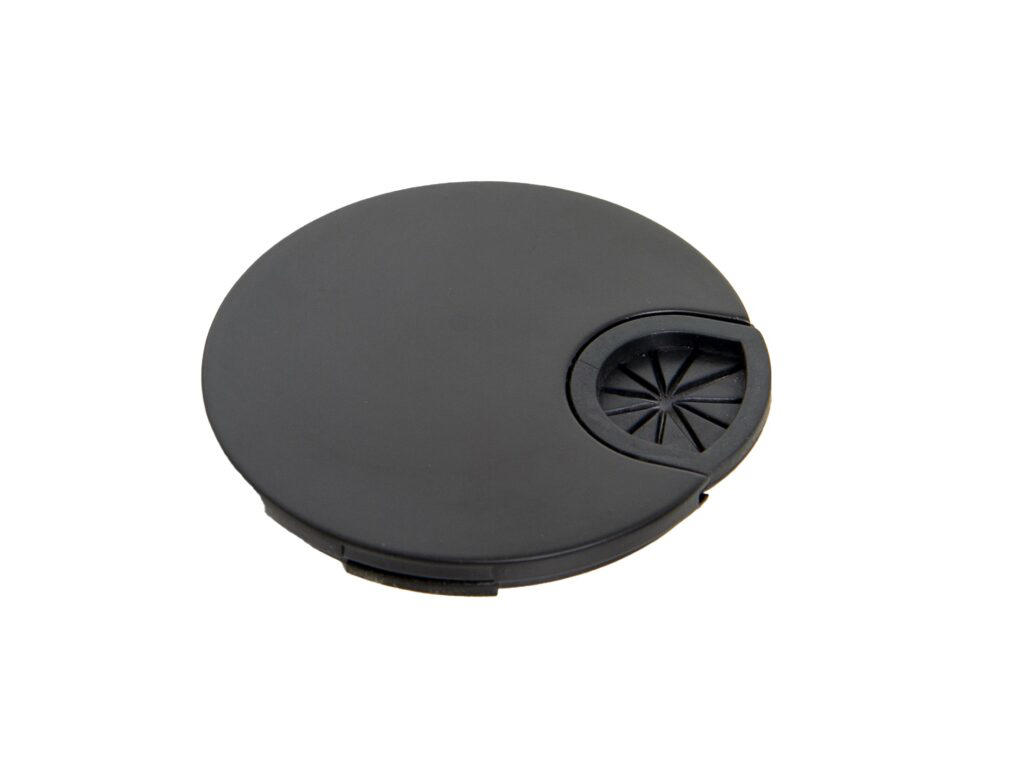 Kabel rosette 76 mm, Sort, 2 stk.