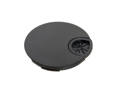 Kabel rosette 76 mm, Sort, 2 stk.