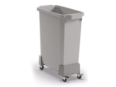 Vogn Durabin 60L. grafitgrå PP m/4 hjul