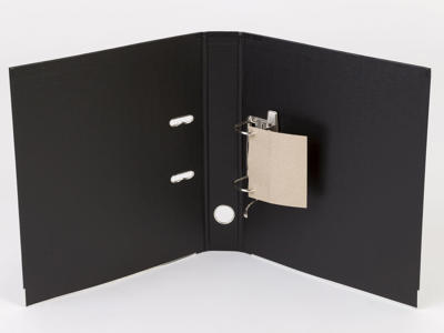 Brevordner A4 50 mm Q-Line sort