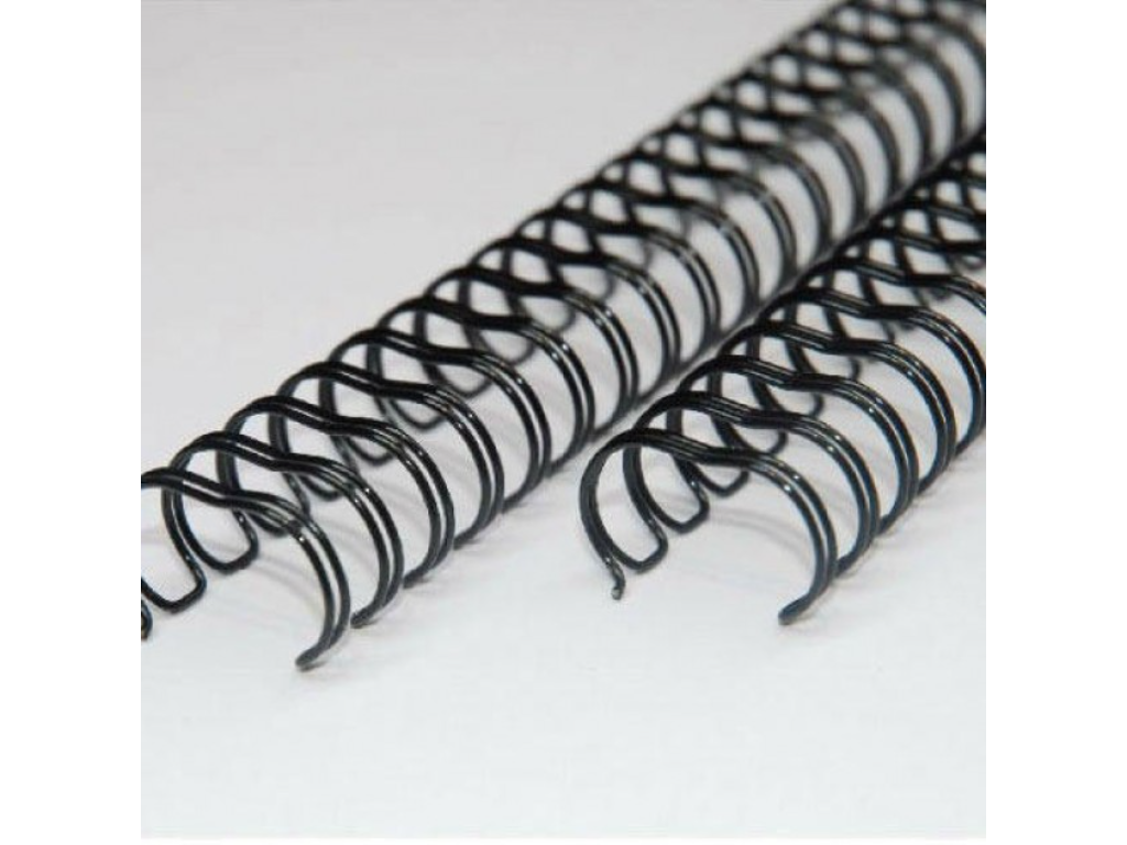 Metal wire 11 mm sort, 23 loops, 100 stk.