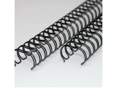 Metal wire 11 mm sort, 23 loops, 100 stk.