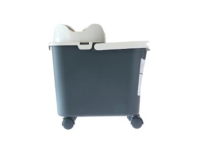 Rengøringsspand Mery på hjul med automatisk vrider 14 liter grå